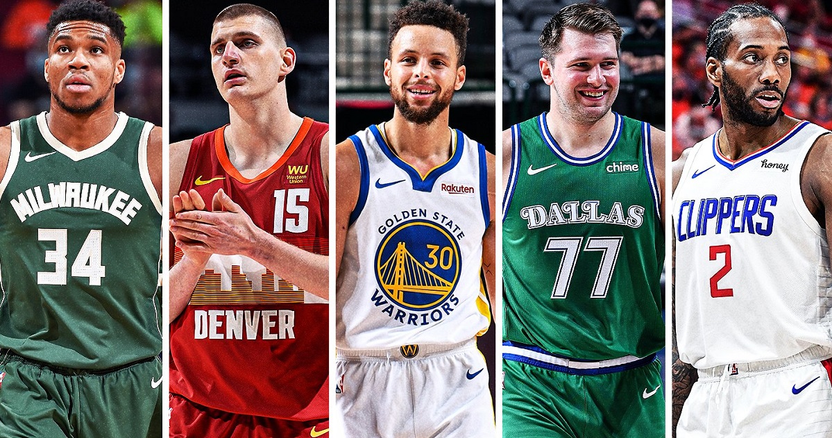 ▲2020-21賽季NBA年度第一隊。（圖／美聯社／達志影像）