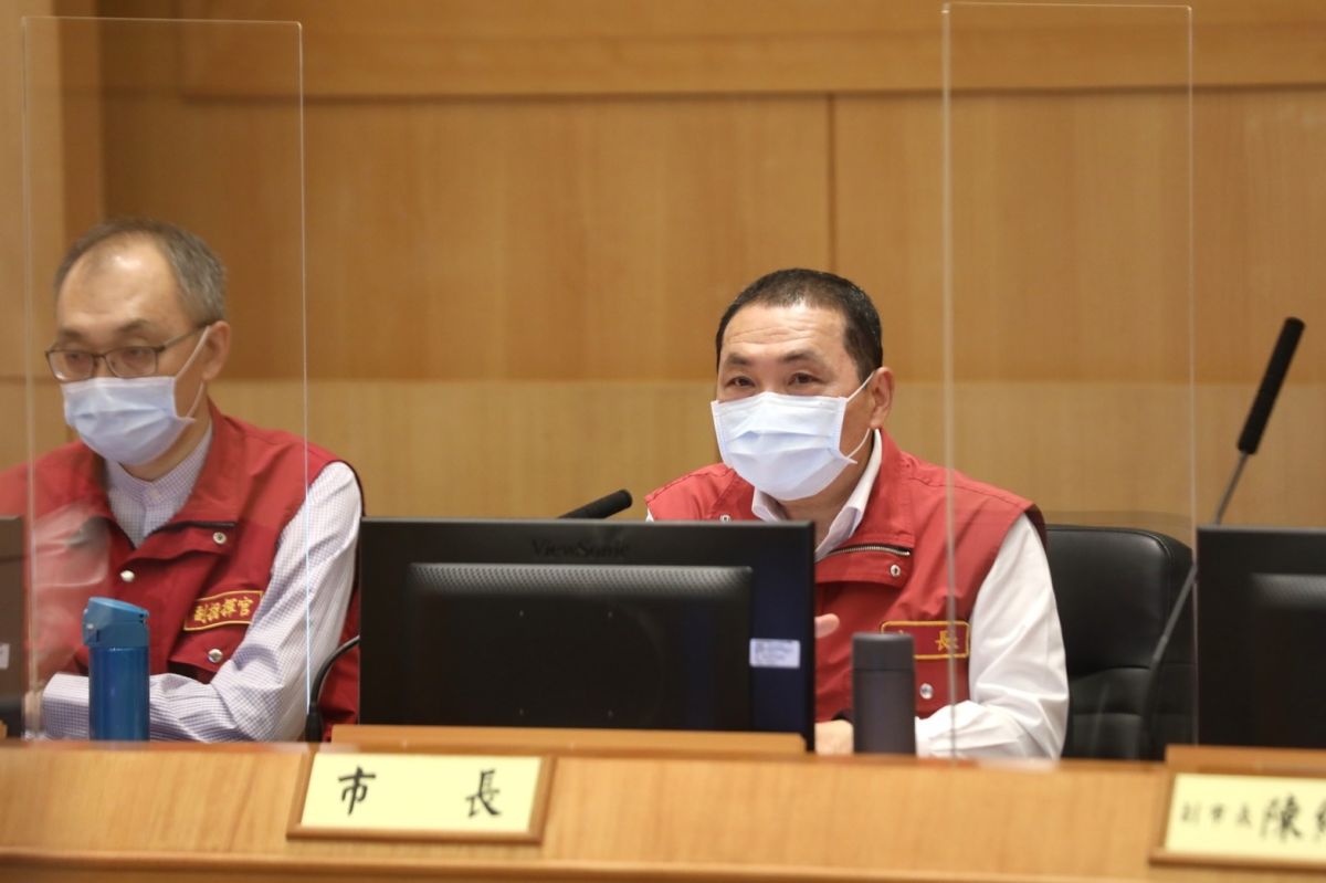 ▲新北市長侯友宜指出，新北確診的個案中，約有66%為無症狀的患者。（圖／新北市政府提供）