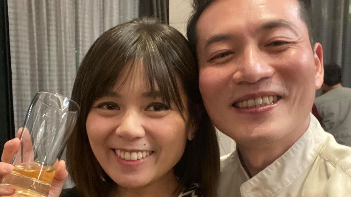 ▲主播陳諺瑩（左）打好心肝疫苗，同事林嘉源緩頰。（圖／林嘉源臉書）