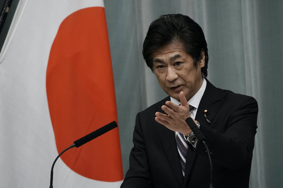 ▲日本厚生勞動大臣田村憲久表示，如果東京都疫情在東京奧運舉行期間再度擴大，政府仍應該發布「緊急事態宣言」。（圖／美聯社／達志影像）