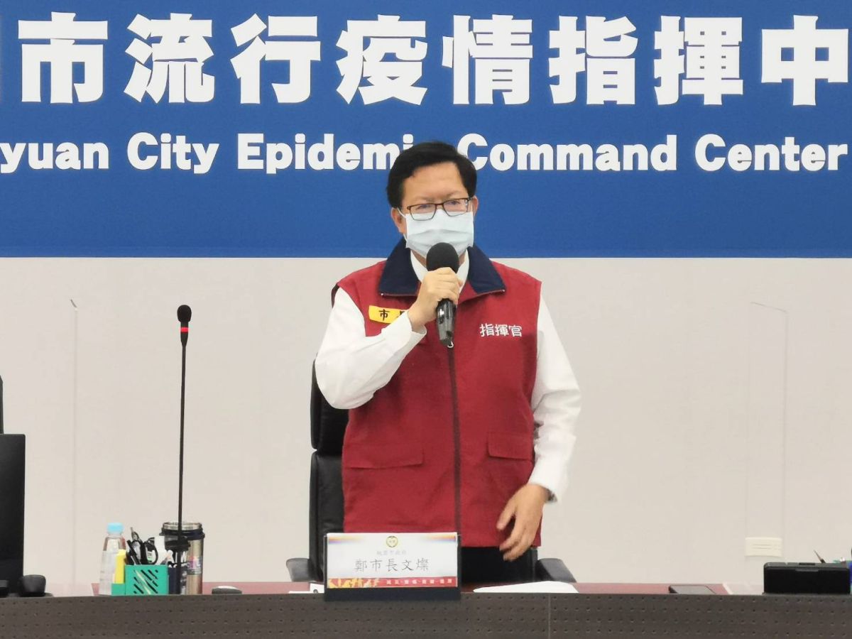 ▲針對長者施打疫苗後猝死，鄭文燦表示，目前並沒有特別嚴重的案件，之前報的2件，是否與疫苗接種有直接關聯？死亡案例相關死因尚待釐清。（圖／桃園市政府提供）