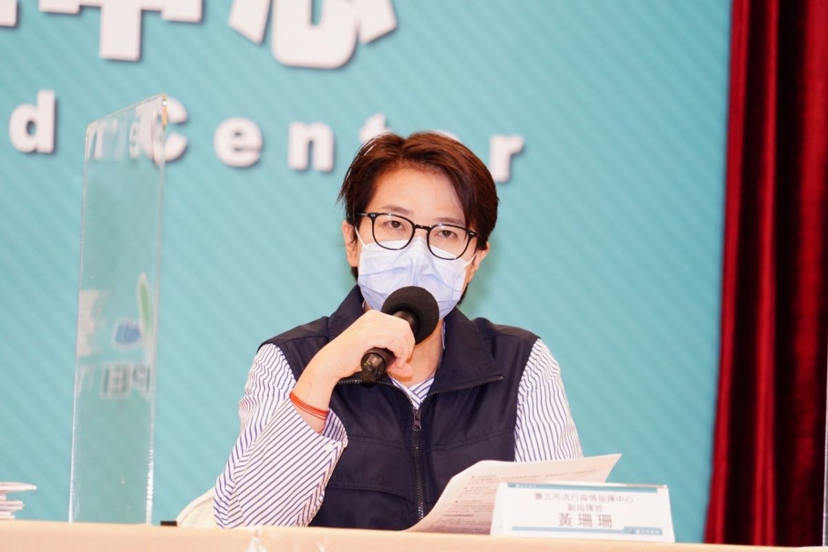 ▲外界質疑官方死亡人數與實際死亡人數有落差，台北市副市長黃珊珊表示，死亡者並非全與新冠肺炎有關。（圖／北市府提供）