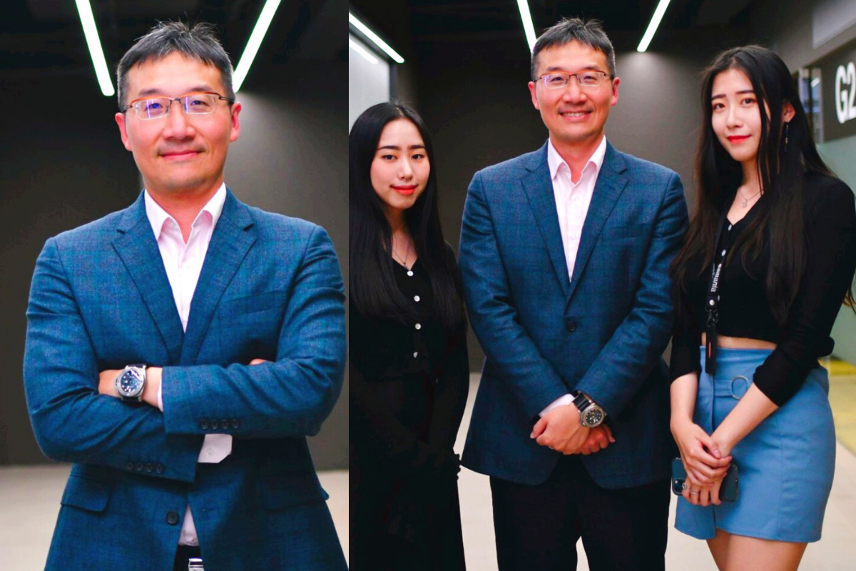 ▲本次主持人Liana和Joyce邀請移民署的專門委員林文郎先生（左）錄製Podcast節目。（圖／四方報團隊拍攝於03.2021）