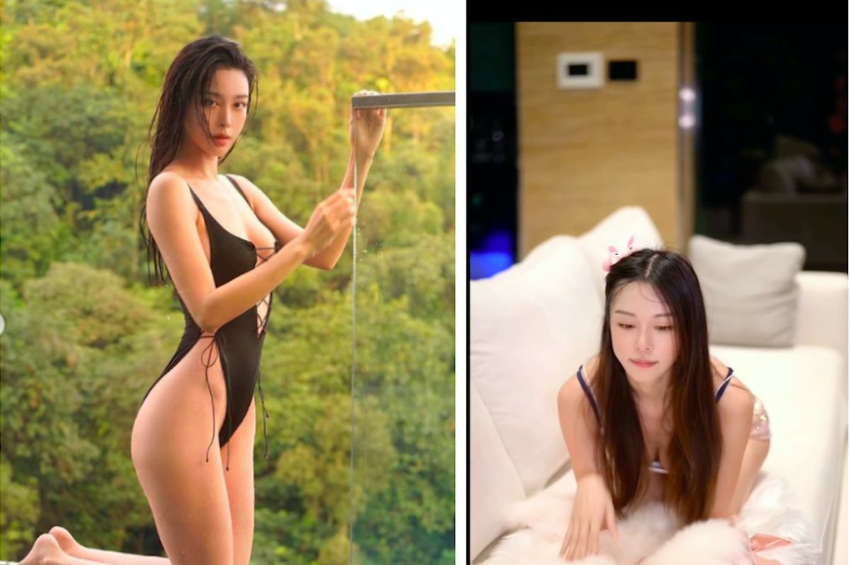 ▲李元玲拍攝影片，化身性感小貓咪在家裡搗蛋。（圖／翻攝李元玲IG）