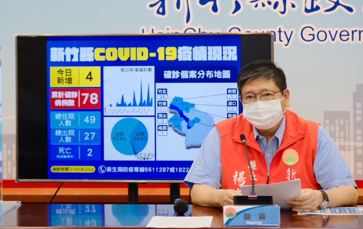 ▲新竹縣長楊文科表示，在縣內接種疫苗後14天內發生不幸離世的事件，一律先發放10萬元慰問金。（圖／新竹縣政府提供）