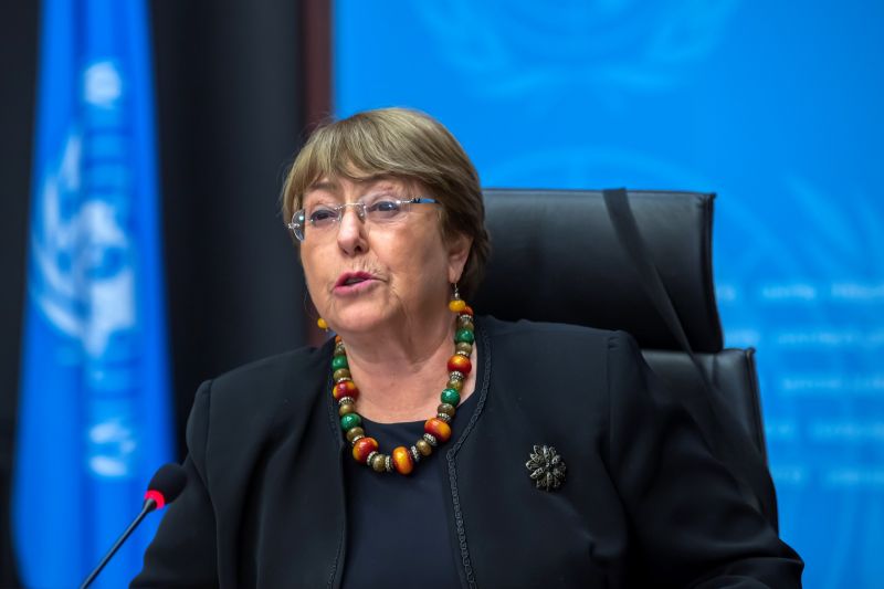 ▲聯合國人權事務高級專員巴舍萊(Michelle Bachelet)表示,她將訪問新疆地區,以調查維吾爾族穆斯林遭受嚴重侵害的報導。資料照。(圖/美聯社/達志影像)