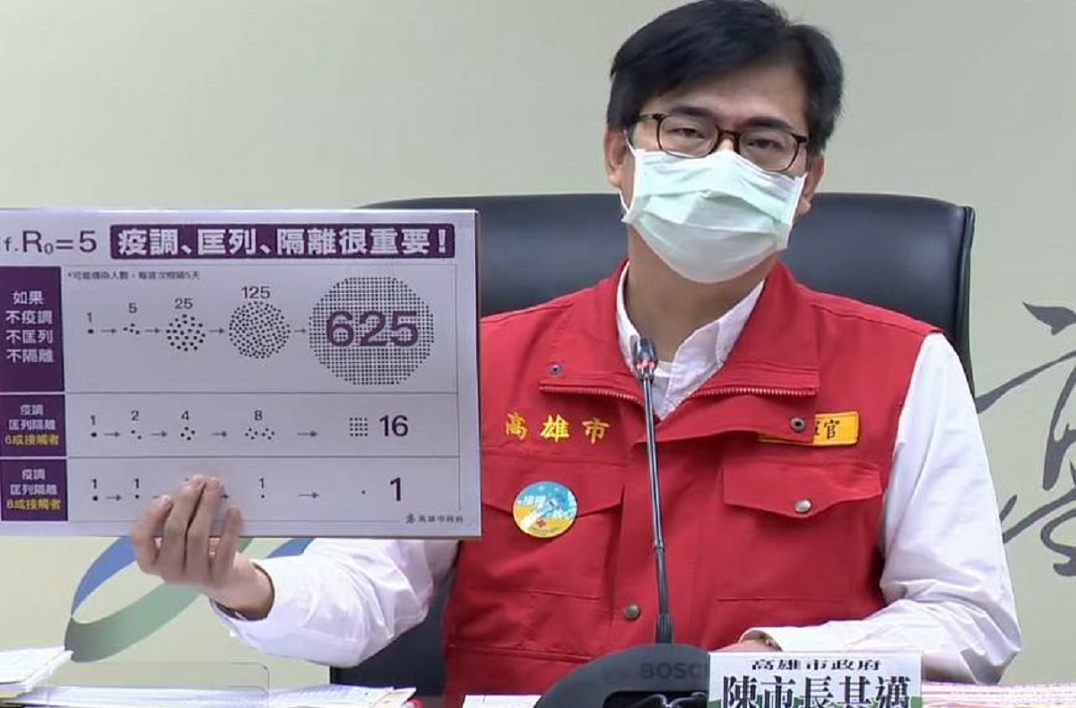 ▲高雄市長陳其邁憂心北農疫情，他仍強調疫調很重要，匡列接觸者後就一定要隔離，減少社區傳播風險。(圖／高市府提供)
