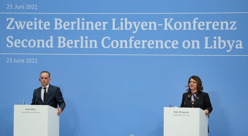 ▲德國外交部長馬斯表示，利比亞會談目標確保該國選舉順利舉行，以及外國部隊撤軍順利。（圖／美聯社／達志影像）