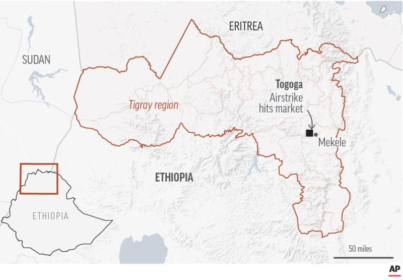 衣索比亞北部城鎮遭炸彈空襲　傳超過80死

