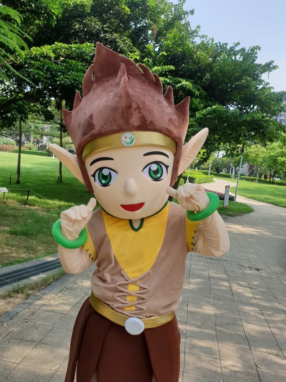 ▲水保局臺中分局舉辦線上水土精靈形象代言人選拔，圖為土精靈帥氣可愛。（圖／臺中分局提供）