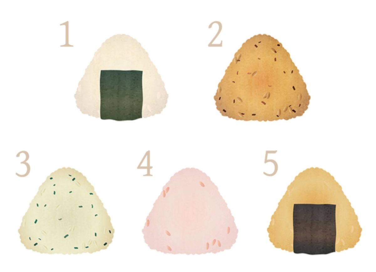 ▲憑直覺選出圖中第一眼看見最吸引你的飯糰，秒測出你「職場優勢」在哪。（圖／翻攝自《香港01》）