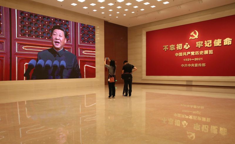 中共建黨百年前奏　黨史展覽館首度開放媒體參訪
