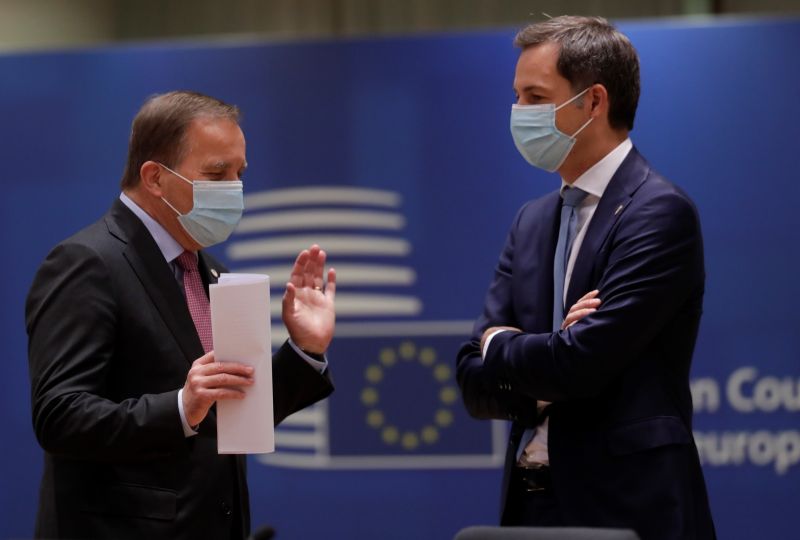 ▲歐洲聯盟領袖峰會落幕，27成員國同意對變種病毒在歐洲發展需高度警惕。（圖／美聯社／達志影像）