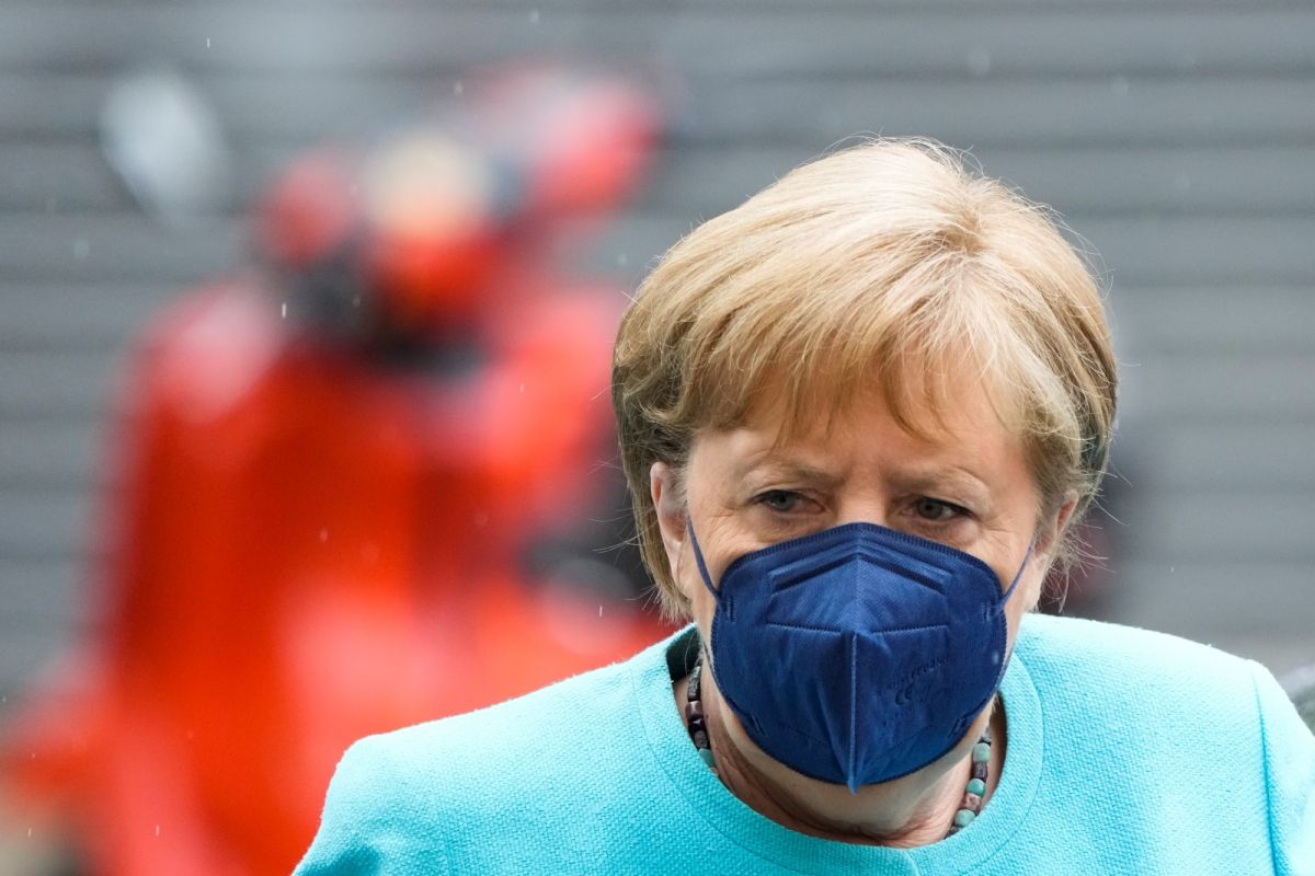 ▲面對Delta變種毒株襲歐，德國總理梅克爾也呼籲民眾保持警惕，疫情尚未來到盡頭。（圖／美聯社／達志影像）