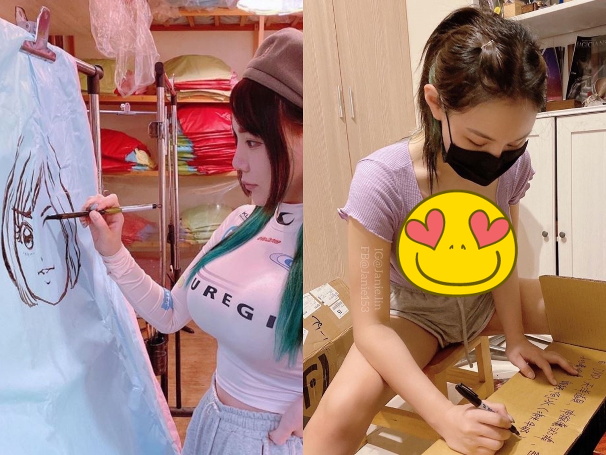 ▲泥泥學姐低胸視角太辣。（圖／翻攝泥泥學姐IG）