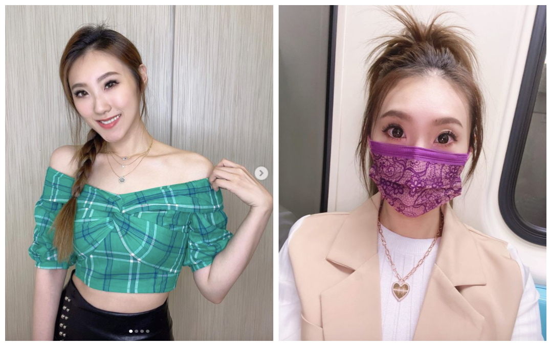 ▲謝金晶在家削梨子削到手噴血，索性就進行居家快篩了。（圖／翻攝謝金晶IG）