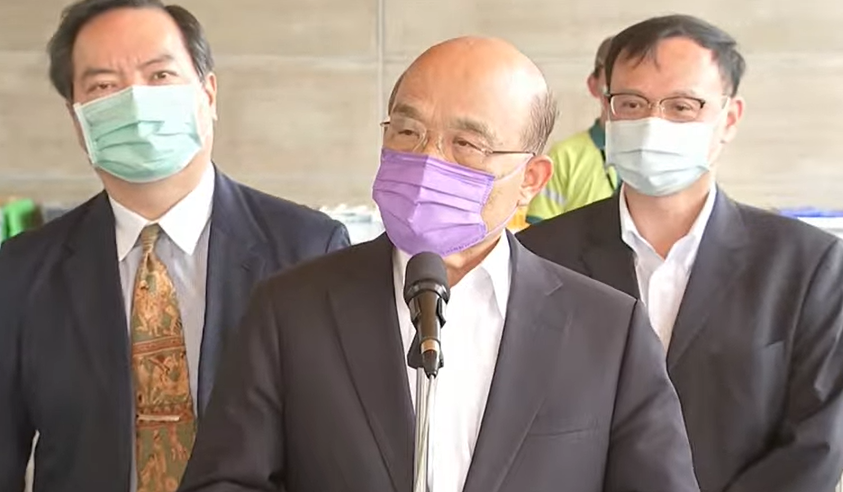 ▲行政院長蘇貞昌表示，屏東縣政府的防疫到位，目前狀況穩定但仍不能放鬆。（圖／行政院提供）