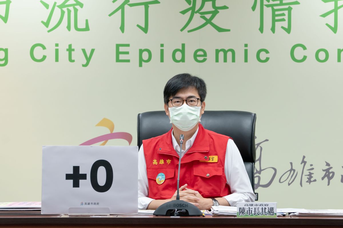 ▲陳其邁強調，COVID-19病毒變異株傳播力很強，民眾不可小覷。（圖／高雄市政府提供）