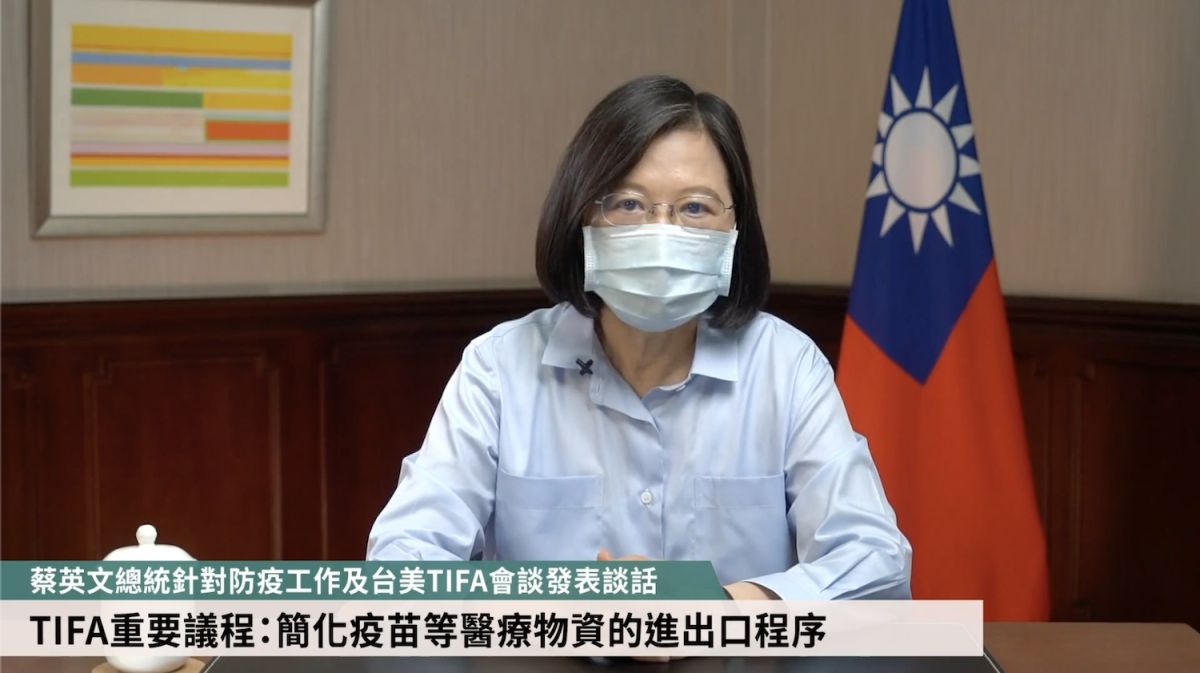 ▲TIFA會談今天復談，總統蔡英文昨天搶在第一時間發表談話影片，並在臉書發文。（圖／翻攝自蔡英文臉書）