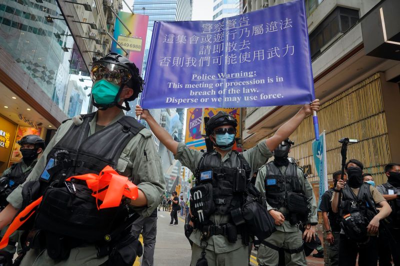 香港警方反對七一遊行　部署上萬警力、反恐特勤戒備
