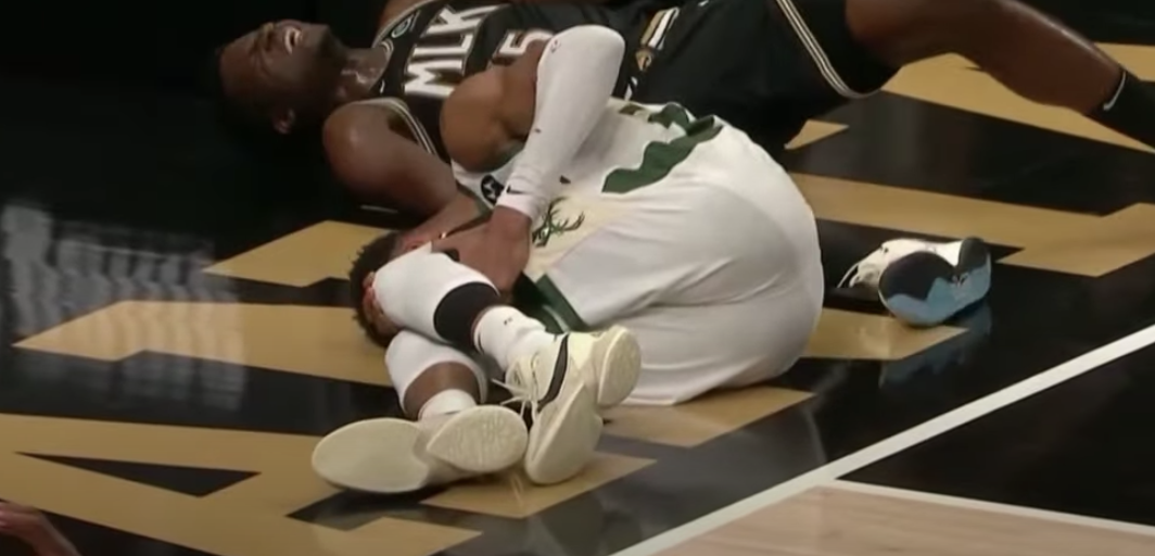 ▲字母哥Giannis Antetokounmpo提前退場。（取自ESPN)