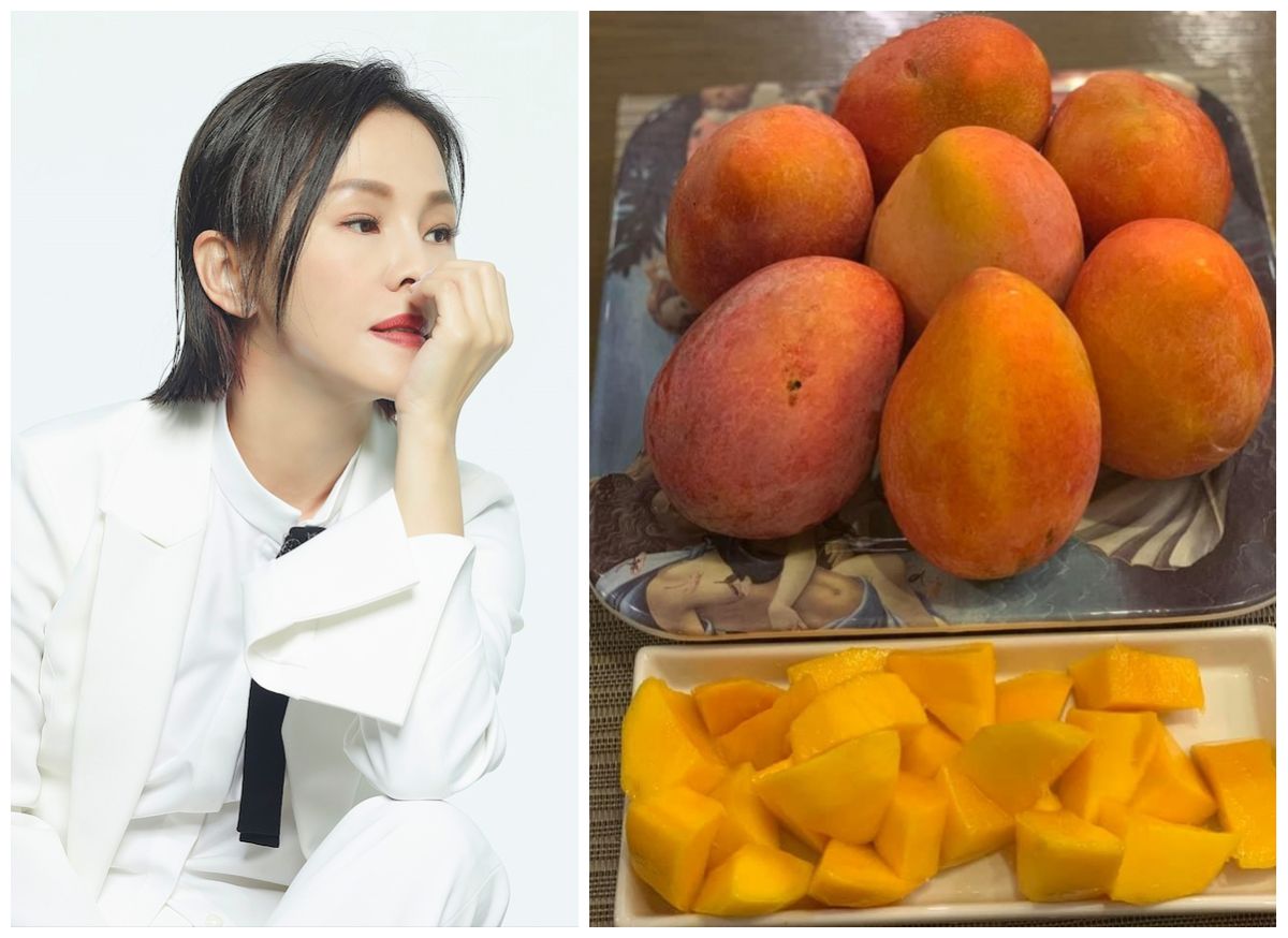 ▲彭佳慧買了屏東芒果102箱，分送給親友。（圖／翻攝彭佳慧臉書）