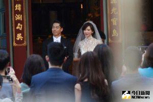 ▲林志玲2019年和AKIRA在台南舉行世紀婚禮。（圖／記者陳明安攝）