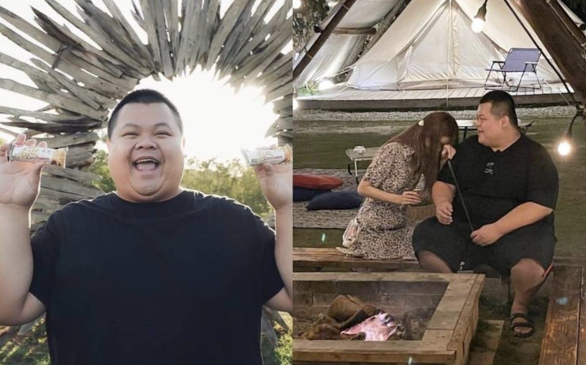 ▲蛇丸日前公開自己與一名女子的約會照片，女子害羞的趴在他的肩膀上，蛇丸表示自己「不藏了」，向大家公開。（圖/蛇丸IG）