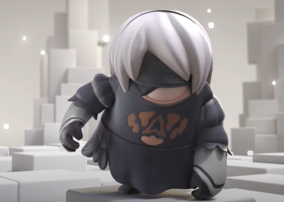 《糖豆人：終極淘汰賽》將推出2B造型外觀。   圖：翻攝自糖豆人官方YouTube