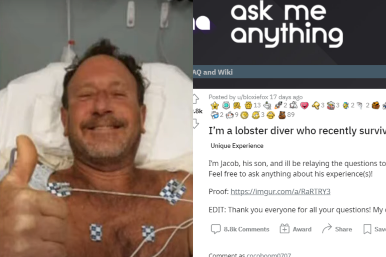 美國漁夫被鯨魚「誤食40秒」　親上社群回覆網友爆笑問題！
