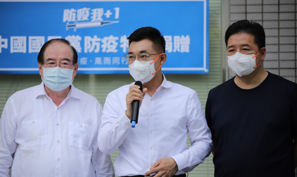 ▲中共今（1）日建黨百年，國民黨並未發賀電給中共，國民黨主席江啟臣表示，過去兩黨間沒有發賀電的慣例。（圖／國民黨提供）