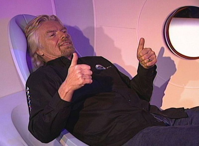 ▲英國億萬富翁布蘭森（Richard Branson）的公司在聲明稿中表示，布蘭森計劃最快於7月11日搭上維珍銀河公司（VirginGalactic）的太空船前往太空。（圖／美聯社／達志影像）