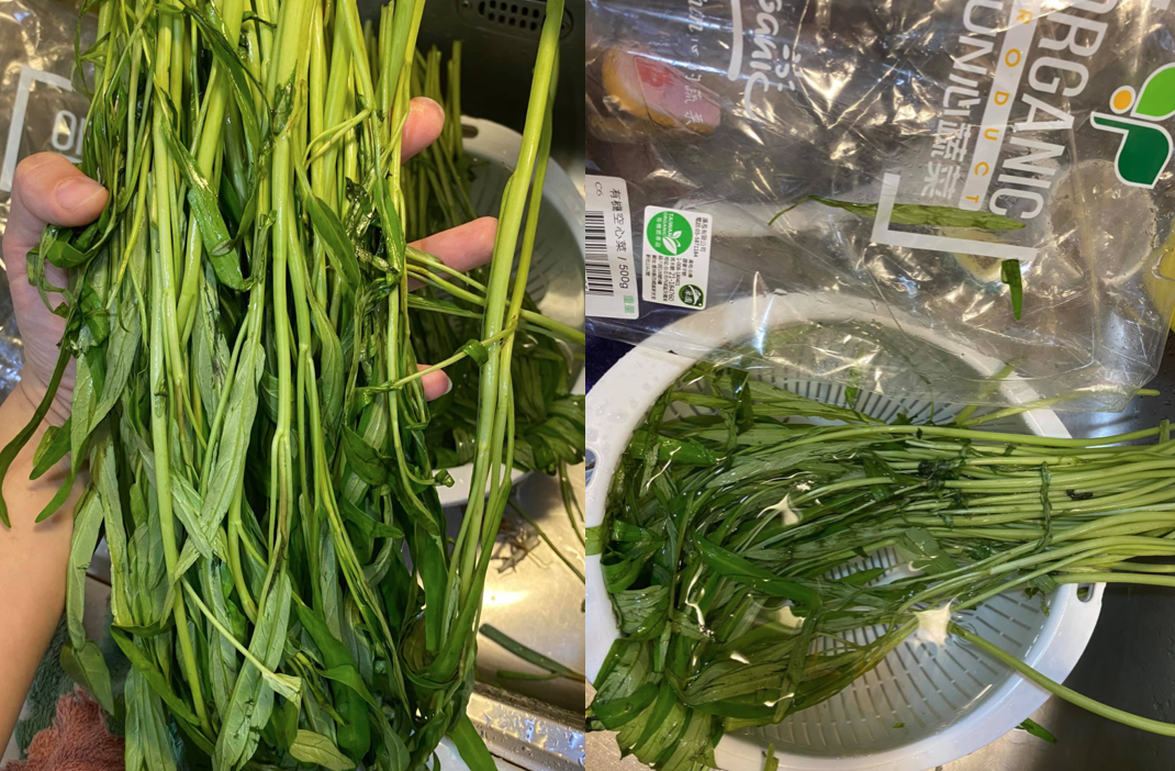 ▲有一名女網友好奇，空心菜該怎麼保存才不發黑發爛，貼文一出，婆媽們也揭開「保鮮撇步」，直呼「放一星期都沒問題」。（圖／翻攝自《Costco好市多 商品經驗老實說》）