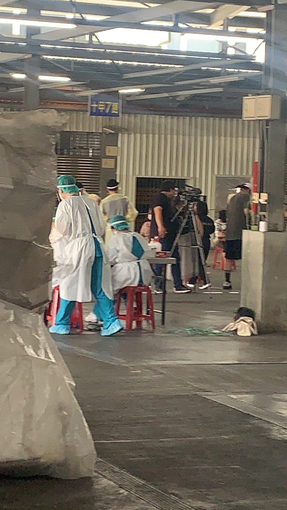 ▲中市連6天「嘉玲」終止！台中市今(2)日新增2名確診個案，東區設置前進指揮所快篩站(圖／民眾提供2021.7.2)