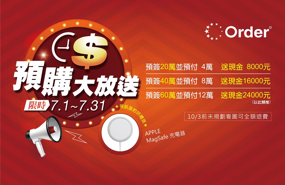 ▲歐德利挺防疫，7月限定預購專案，現金加碼無上限。（圖／資料照片）