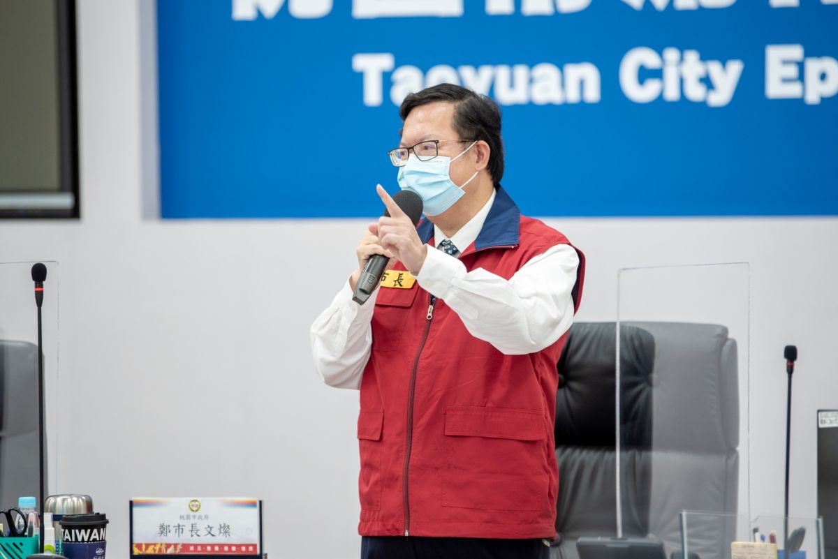 ▲鄭文燦表示，由於之前桃園市也有一例個案是環南市場攤商，對於環南市場的群聚感染事件發展，市府會保持最高警覺，（圖／桃園市政府提供）