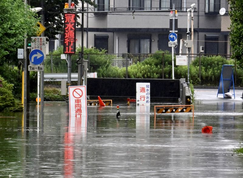日本神奈川及靜岡降雨破紀錄　兩天雨量逾7月全月
