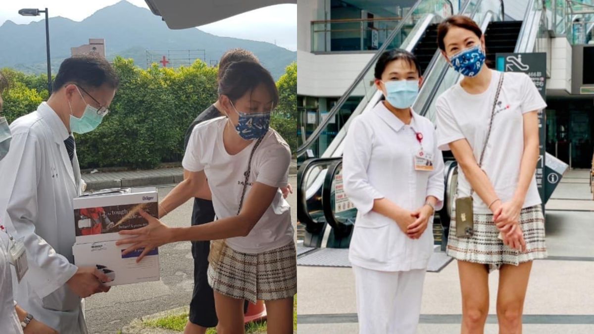 ▲賈永婕（右圖右）分享與馬偕護理師不可思議的緣分。（圖／賈永婕臉書）