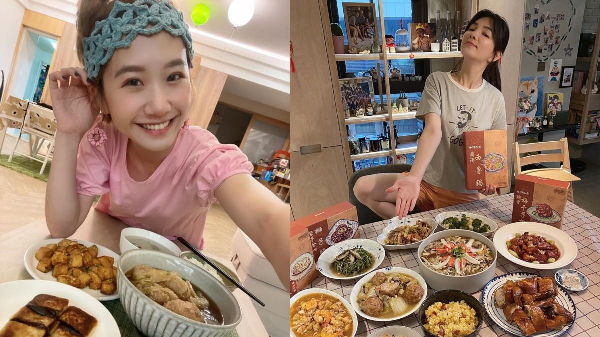 ▲疫情期間，女星LuLu和Ella都享受挑戰美食的樂趣。（圖／LuLu、Ella臉書）