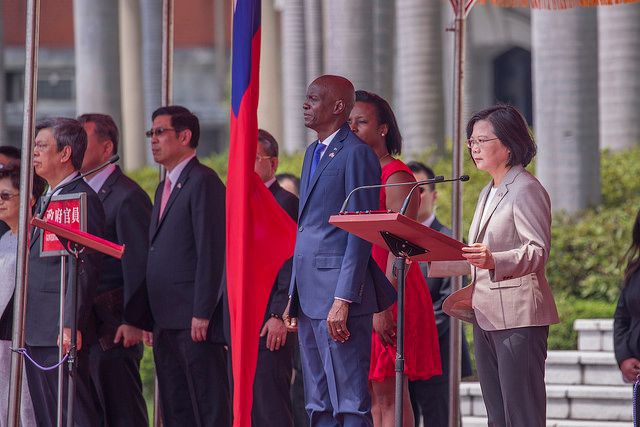 ▲2018年5月，海地共和國總統摩依士（Jovenel