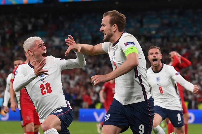 足球／延長賽爭議罰球！Kane破門致勝　英國闖歐國盃決賽

