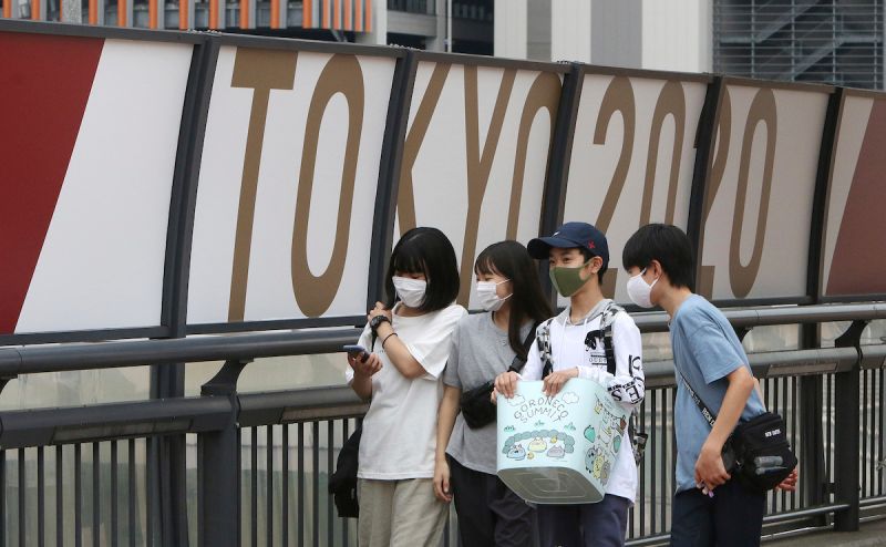 ▲東京奧運即將開幕，東京都疫情卻持續升溫，今天新增1149例確診病例。（圖／美聯社／達志影像）