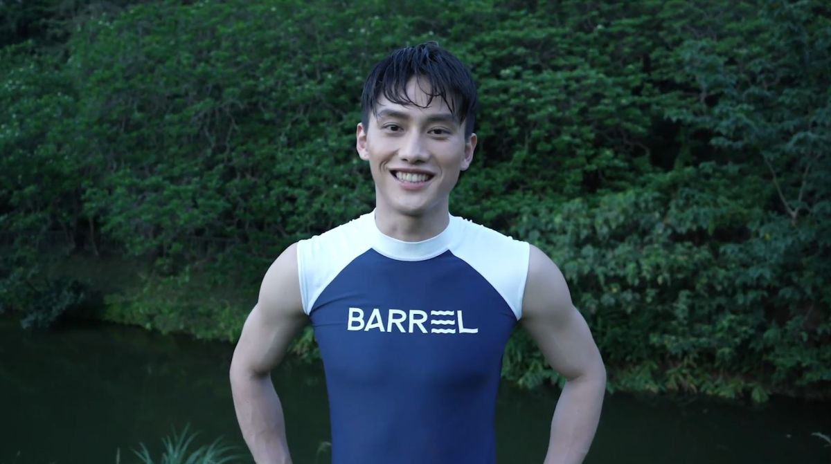 ▲范少勳熱愛衝浪。（圖／舒跑Super S提供）