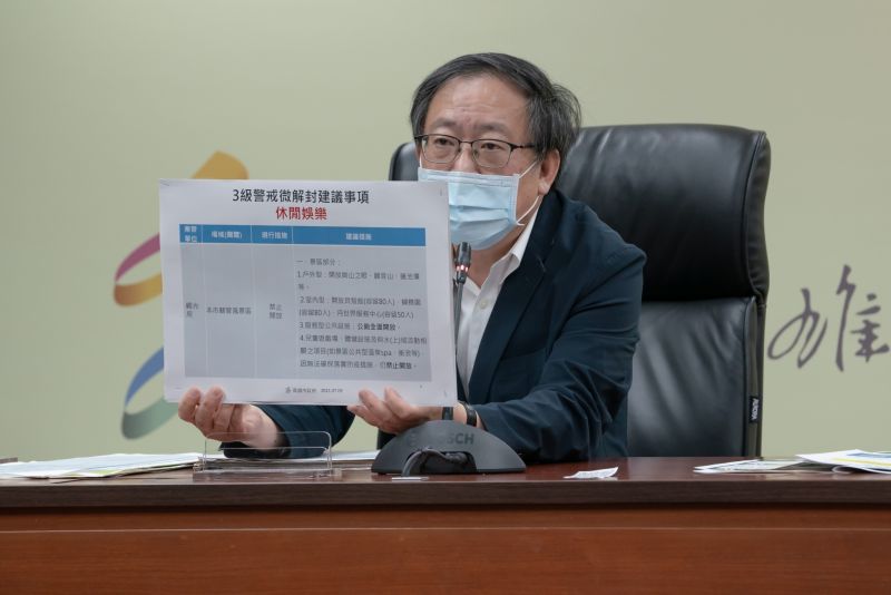 ▲高雄醫學大學公共衛生學系莊弘毅教授表示,最擔心就是「微解封變一窩蜂」,要小心控制疫情、「積極管理、有效開放」。(圖/高雄市政府提供)
