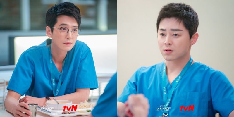 ▲劇中,曹政奭(右)不知道好友跟妹妹交往。(圖/tvN)