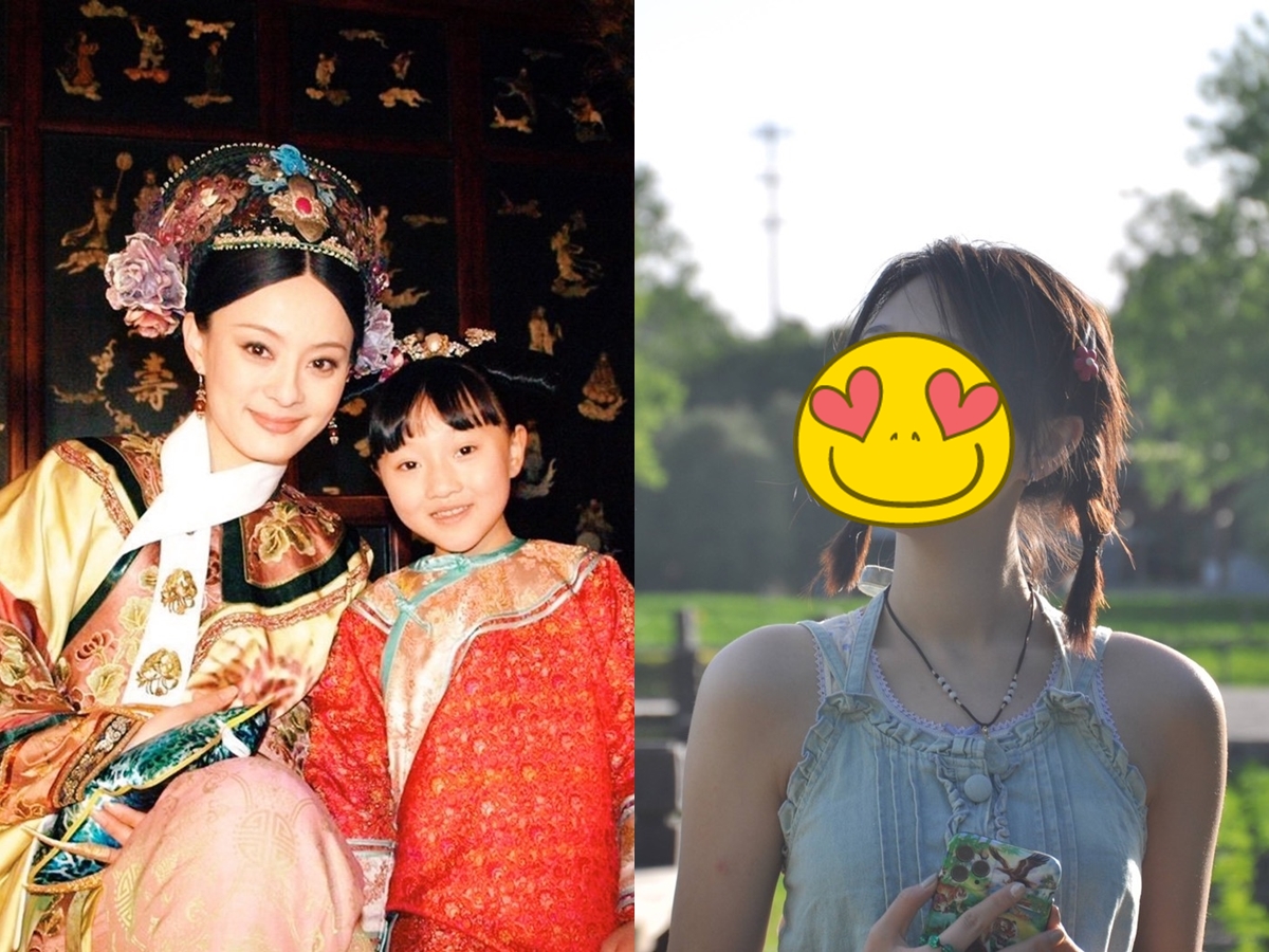 ▲楊心儀（左圖右）童年和孫儷（左圖左）同台飆戲。（圖／翻攝微博）