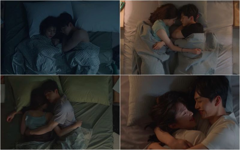 ▲▼韓韶禧（左）劇中跟宋江在第四集中有25場睡覺畫面。（圖／翻攝Netflix）