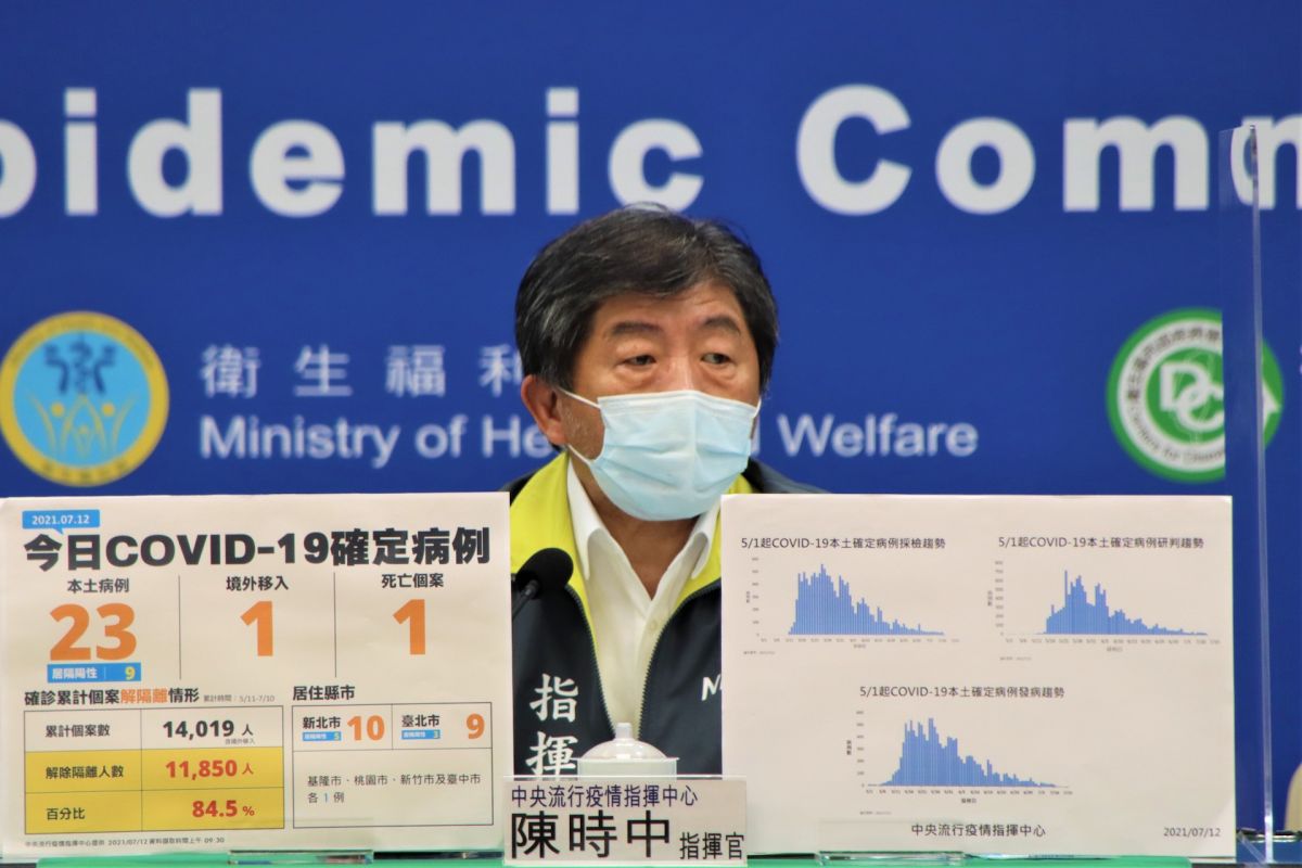 ▲指揮官陳時中表示，華儲並未新增確診個案，而屏東Delta變異株也已經告一段落。 (圖／指揮中心提供) 