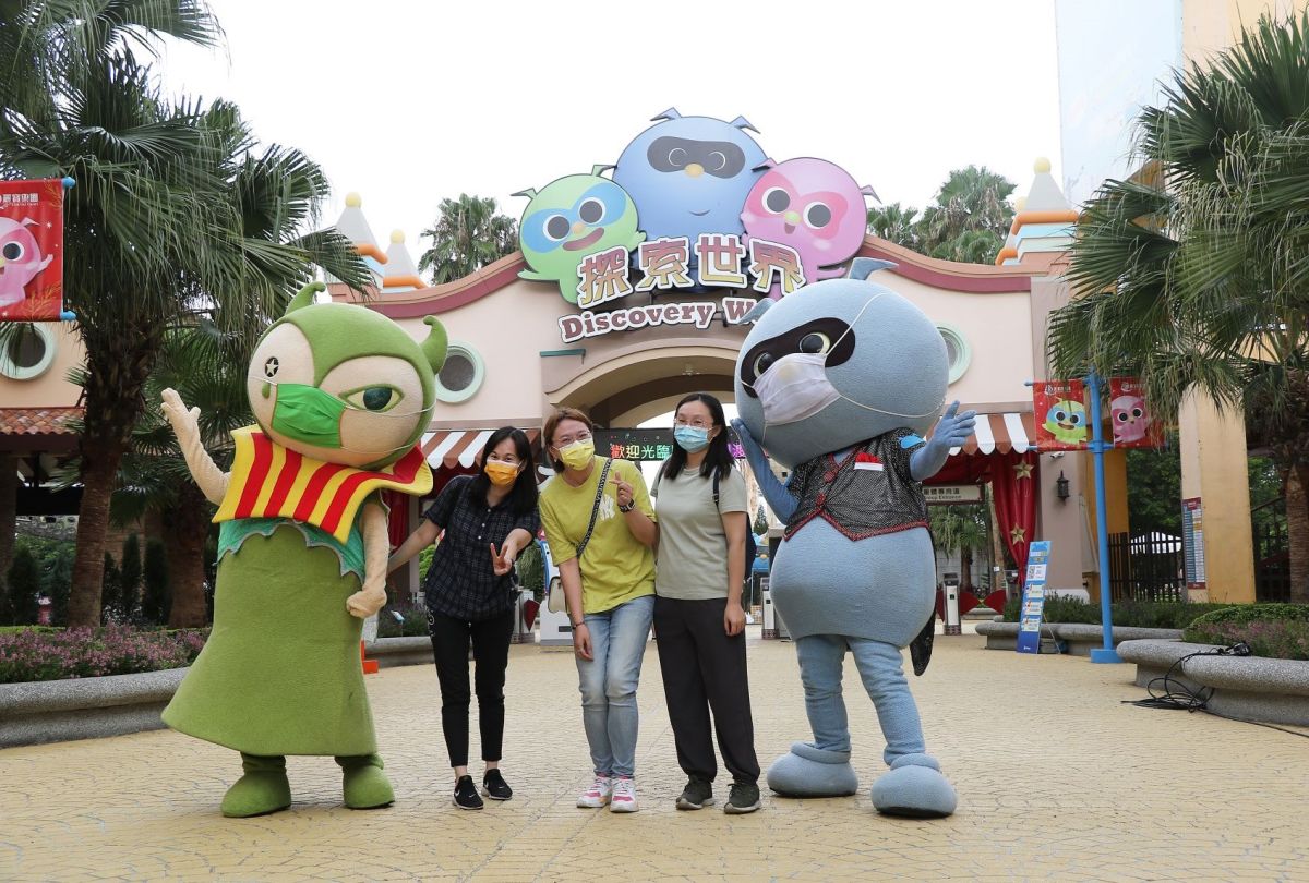 ▲微解封首日上午，麗寶樂園迎來百餘遊客，全日已接受200多人預約。（圖／麗寶提供）