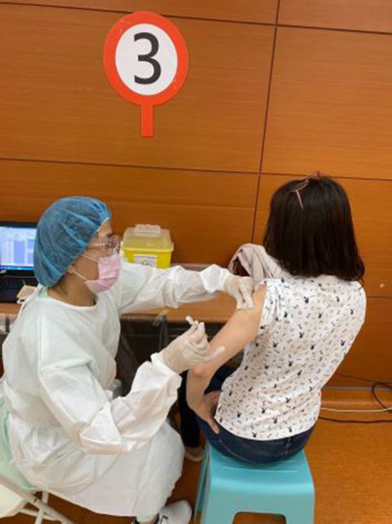 ▲台南市照服員接種疫苗情形（圖／台南市政府提供）